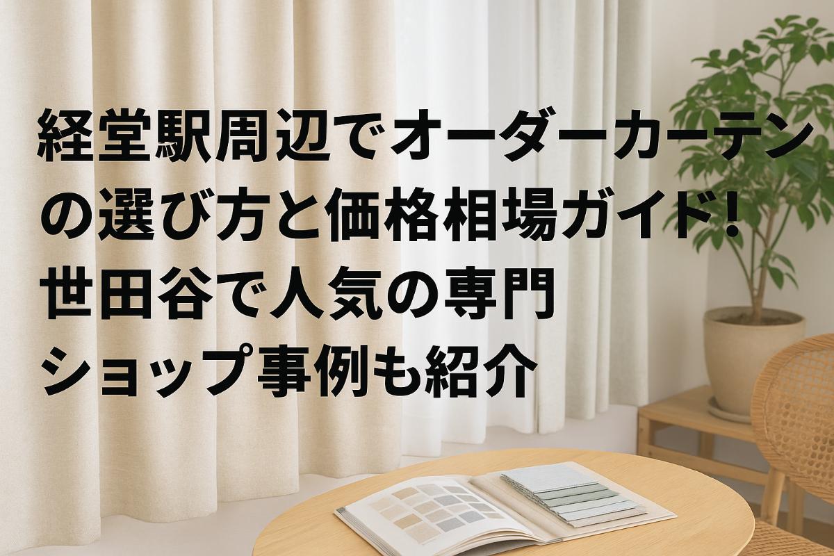 経堂駅周辺でオーダーカーテンの選び方と価格相場ガイド！世田谷で人気の専門ショップ事例も紹介