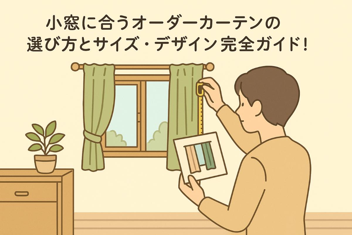 小窓に合うオーダーカーテンの選び方とサイズ・デザイン完全ガイド！失敗しない採寸方法とおすすめ機能比較