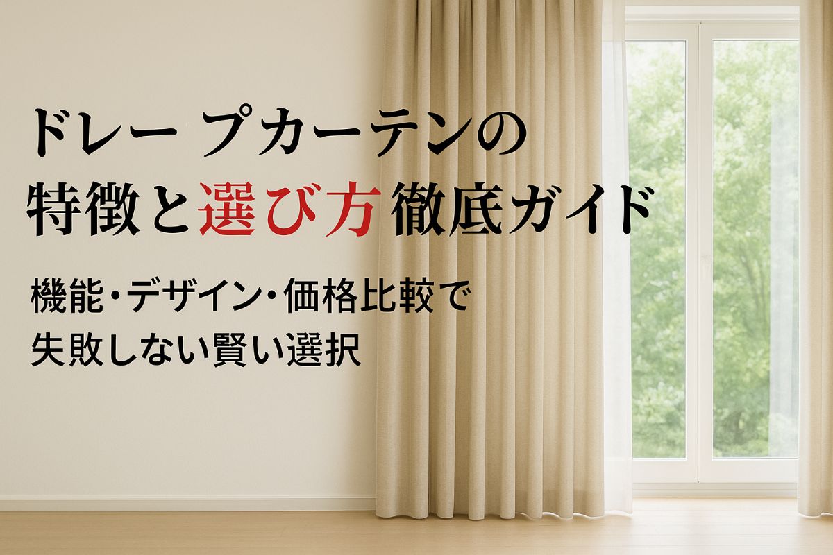 ドレープカーテンの特徴と選び方徹底ガイド｜機能・デザイン・価格比較で失敗しない賢い選択