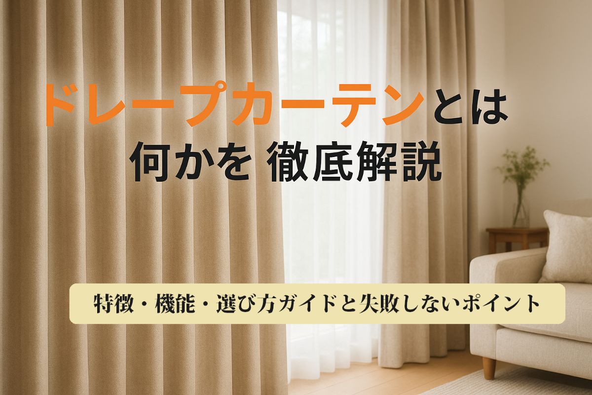 ドレープカーテンとは何かを徹底解説｜特徴・機能・選び方ガイドと失敗しないポイント
