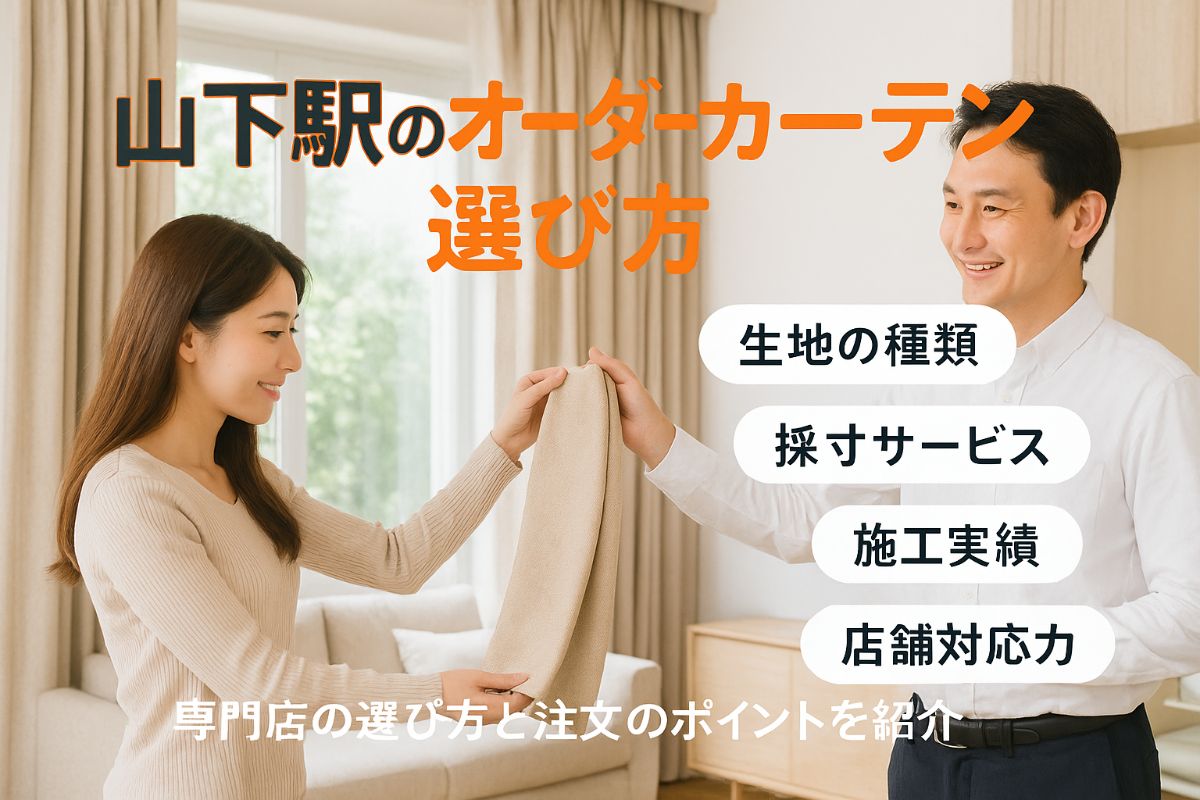 山下駅周辺でのオーダーカーテン！専門店の選び方など