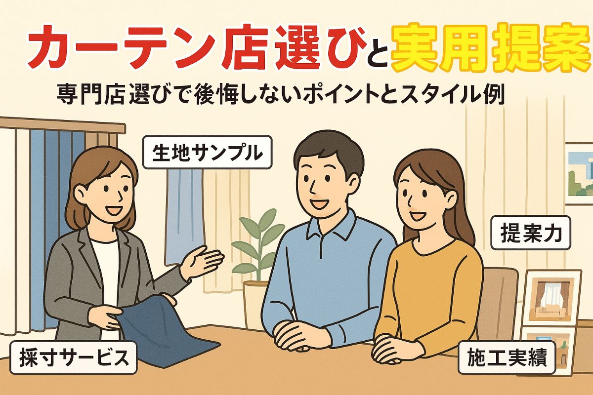 梅ヶ丘駅周辺でオーダーカーテン専門店選びで失敗しないための実用スタイル提案