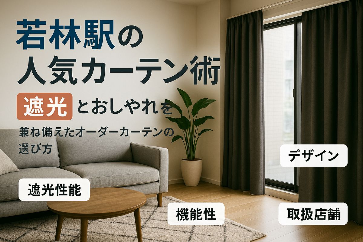 若林駅周辺で人気のオーダーカーテン！遮光とおしゃれを両立する選び方