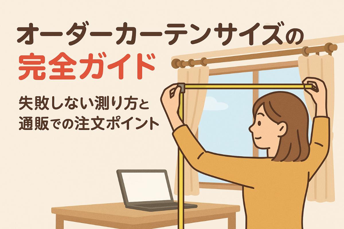 オーダーカーテンサイズの完全ガイド｜失敗しない測り方と通販での注文ポイント