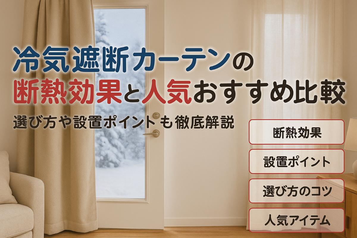 冷気遮断カーテンの断熱効果と人気おすすめ比較｜選び方や設置ポイントも徹底解説