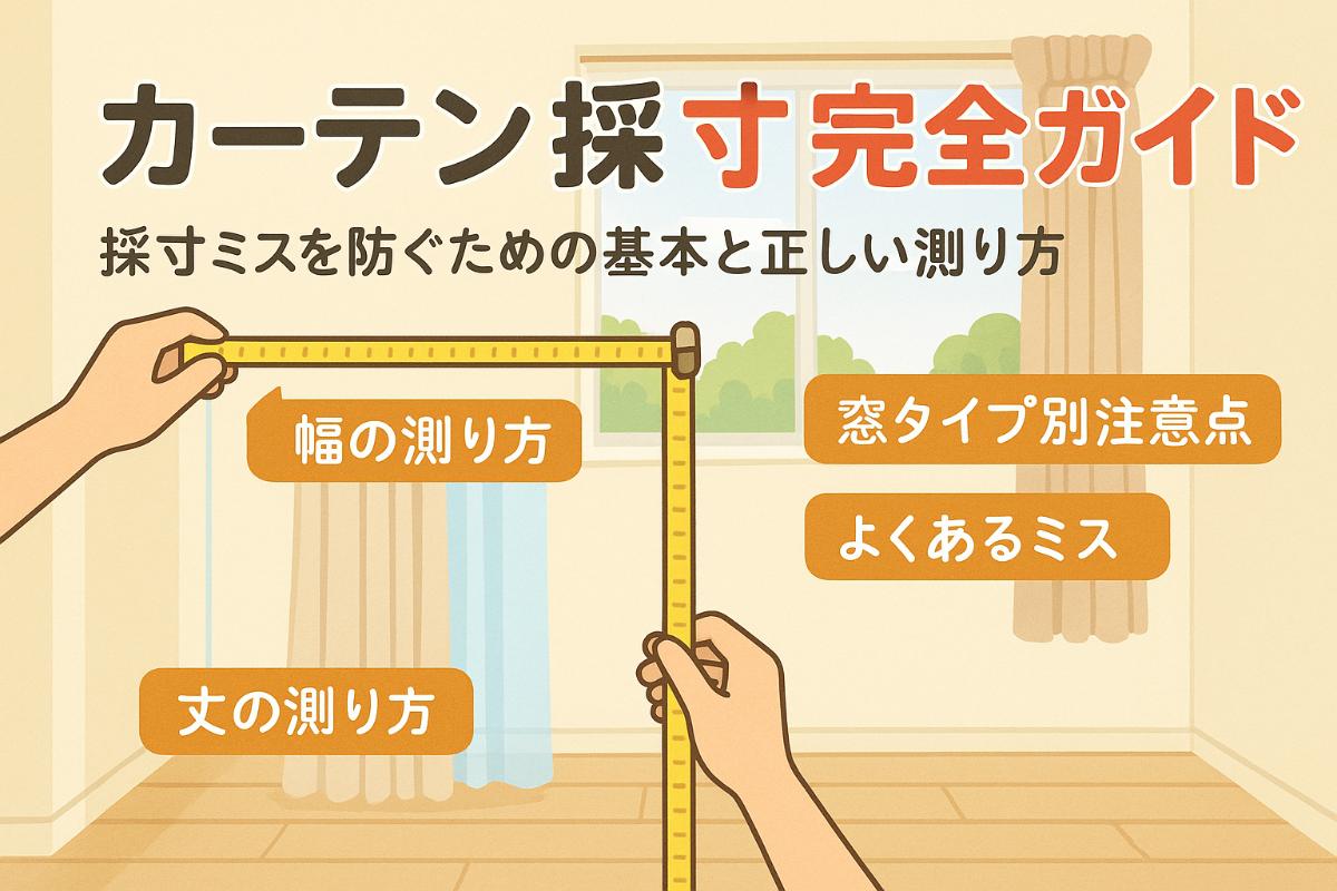 オーダーカーテンの採寸基礎知識と失敗しないサイズ測定法完全ガイド