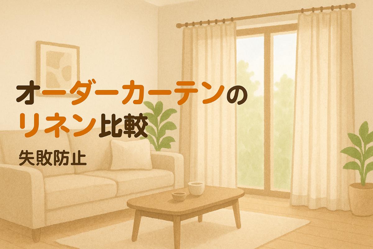 オーダーカーテンのリネン！選び方と人気デザイン比較まとめ・購入で失敗しないコツ