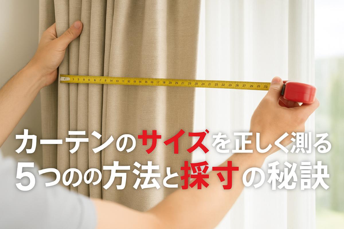 カーテンのサイズを正しく測り方を学べる5つの方法と採寸の秘訣